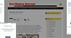 Desktop Screenshot of mediumhairstyleupdate.com