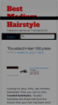 Mobile Screenshot of mediumhairstyleupdate.com